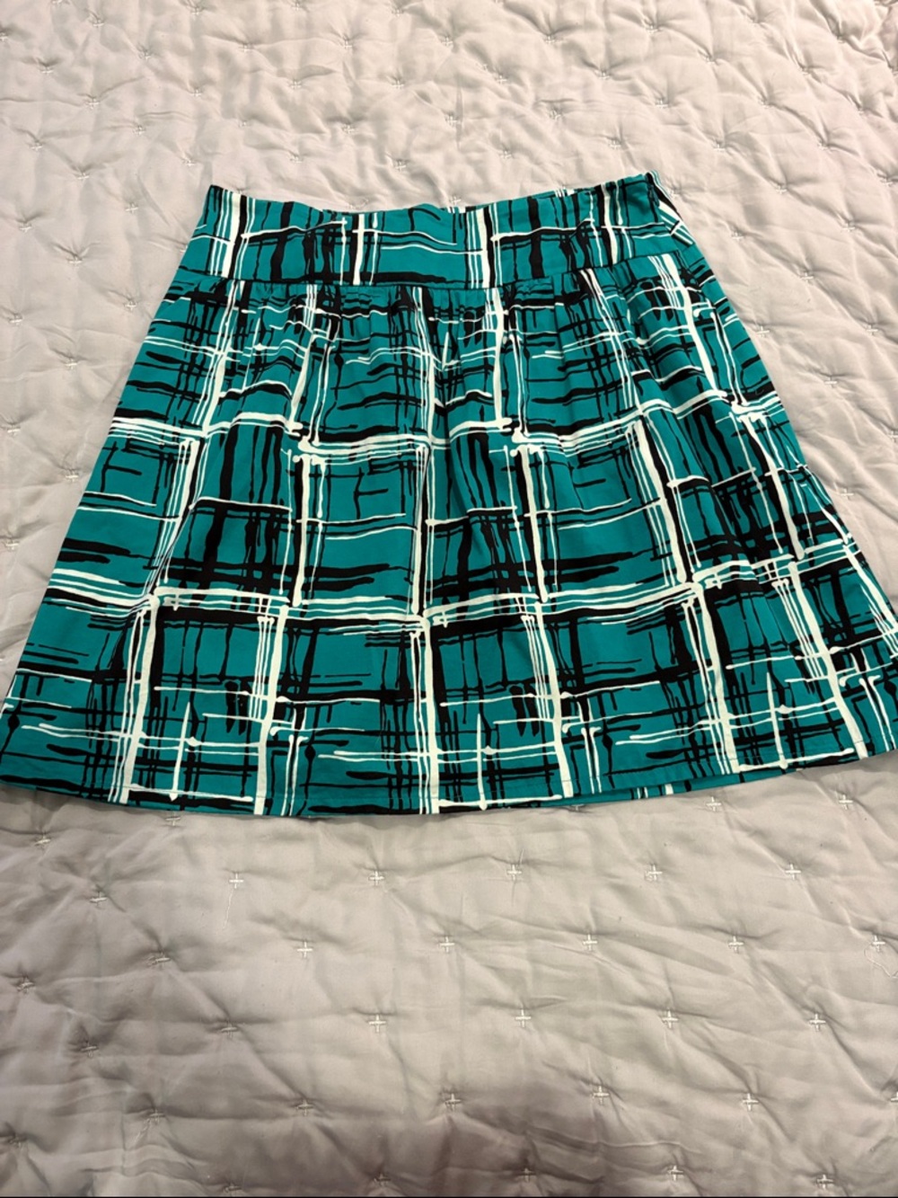 The Limited Teal/black Skirt
